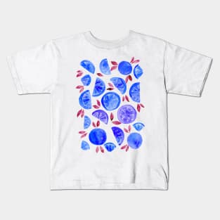 Watercolor grapefruit - funny blue Kids T-Shirt